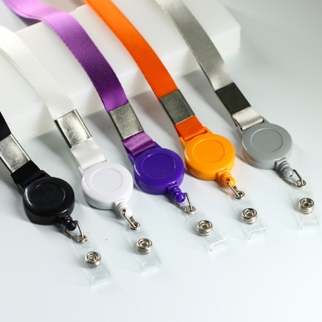 CHINESE WAREHOUSE High Quality Mix Colors Round Pull Buckle Lanyard