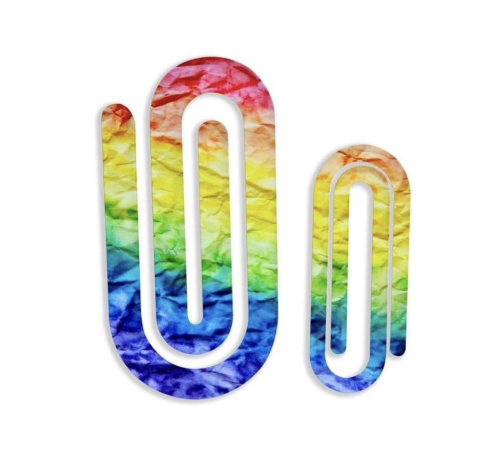 CHINESE WAREHOUSE High Quality Sublimation Blank Acrylic Paper Clip Two Size To Choose From