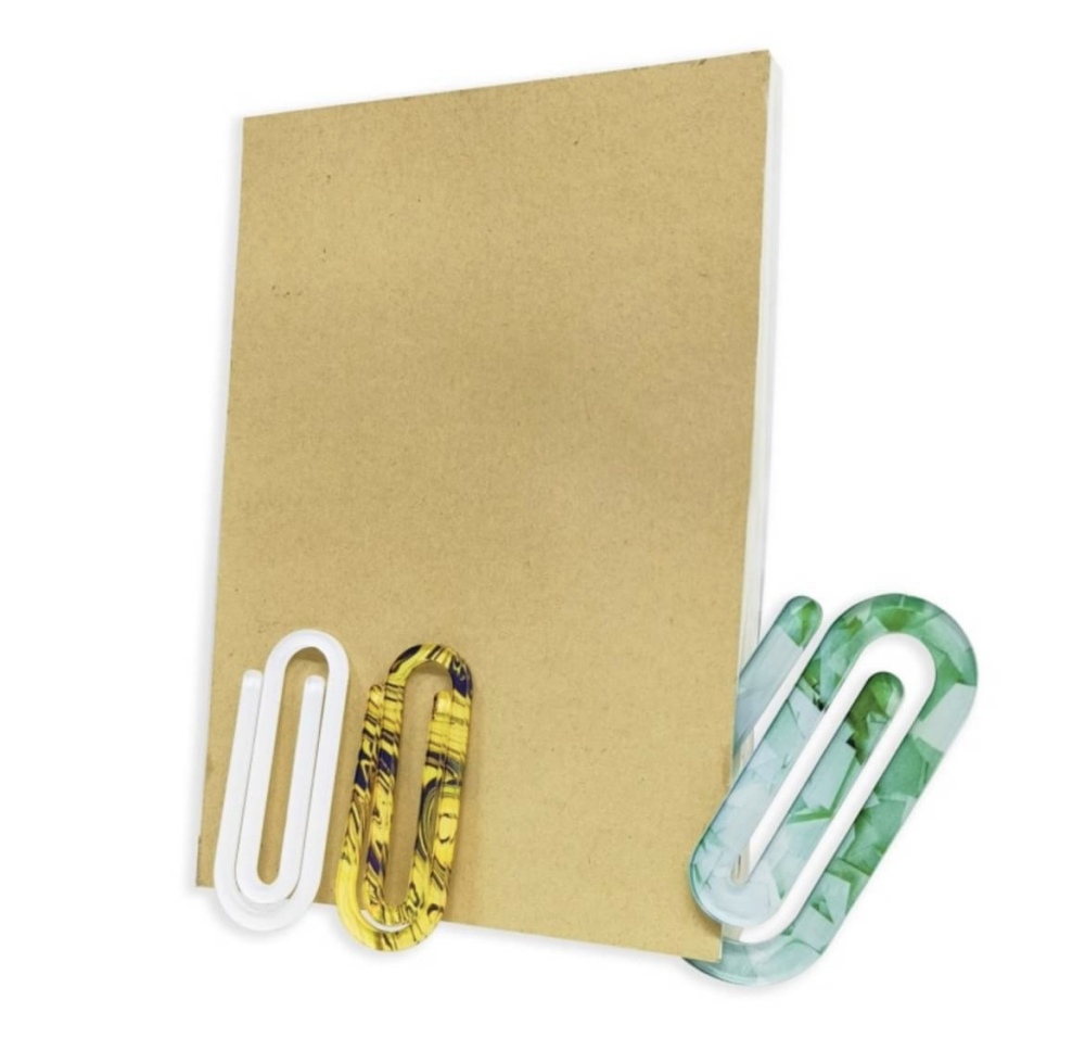 CHINESE WAREHOUSE High Quality Sublimation Blank Acrylic Paper Clip Two Size To Choose From