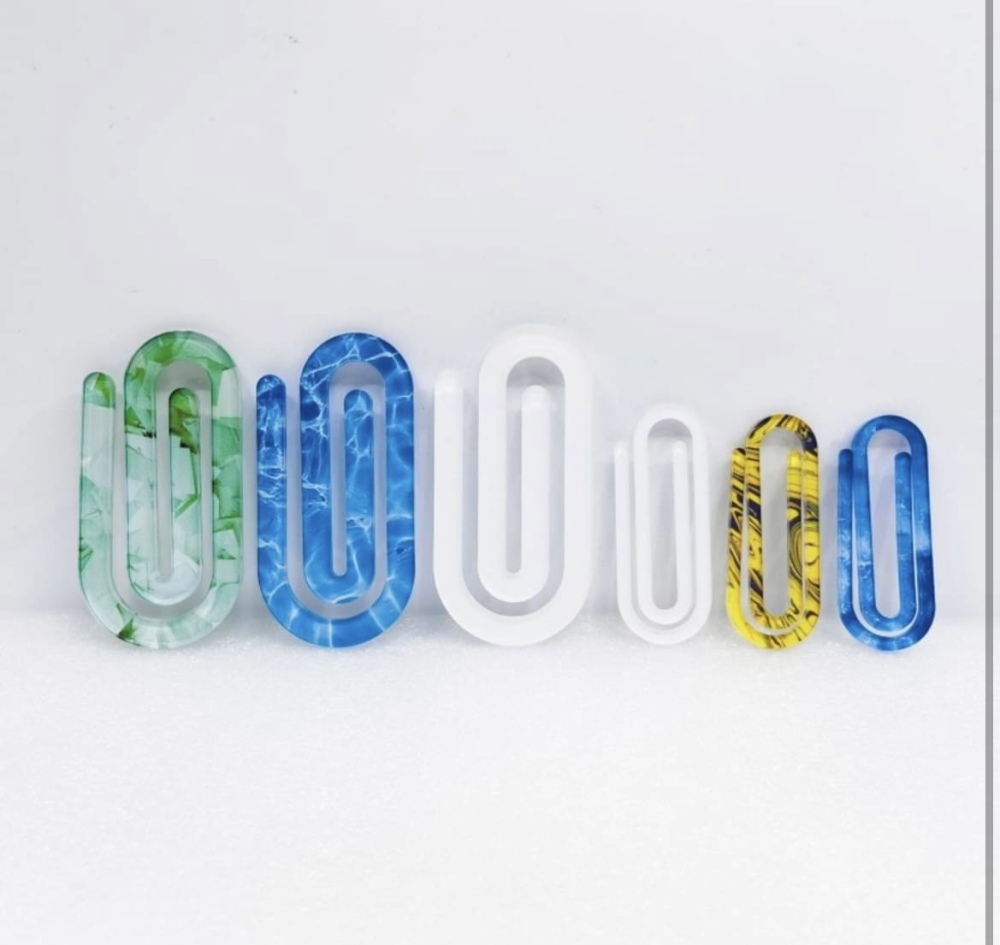 CHINESE WAREHOUSE High Quality Sublimation Blank Acrylic Paper Clip Two Size To Choose From