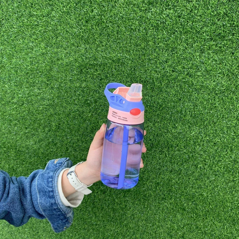 CHINESE WAREHOUSE High Quality Plastic 12oz Kids Water Bottle With Colors Lid