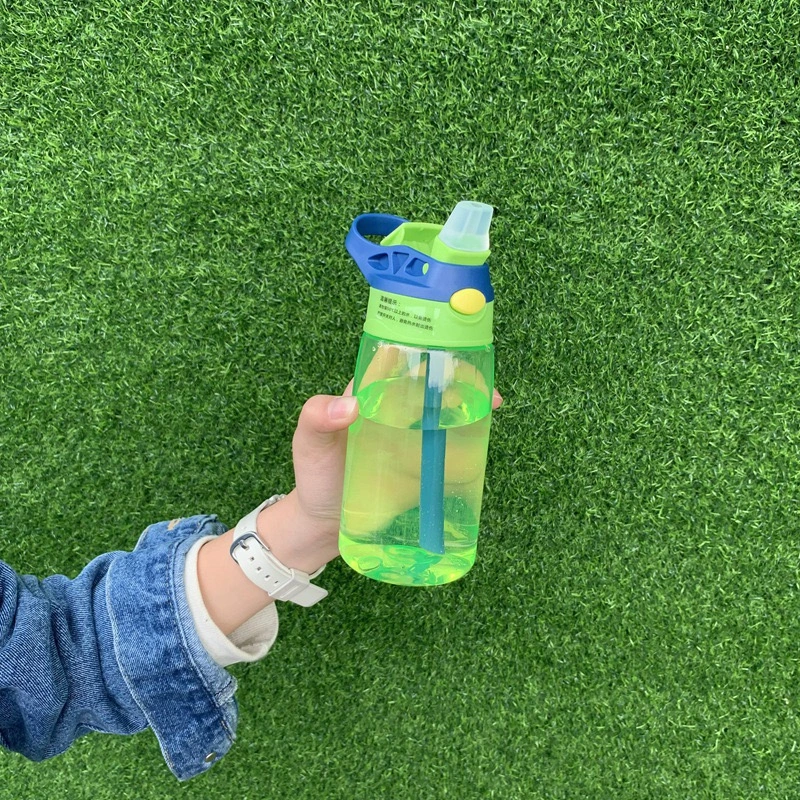 CHINESE WAREHOUSE High Quality Plastic 12oz Kids Water Bottle With Colors Lid