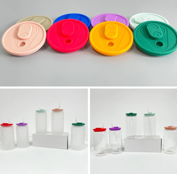CHINESE WAREHOUSE 16oz Leakproof Silicone lids