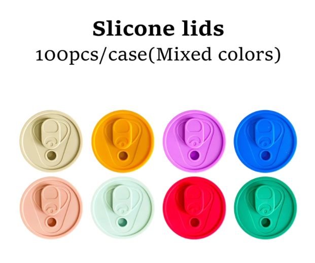 CHINESE WAREHOUSE 16oz Leakproof Silicone lids