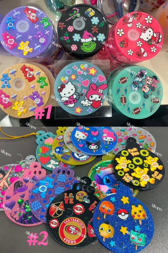 CHINESE WAREHOUSE Round Decals 16oz Lid Decals Ready To Ship
