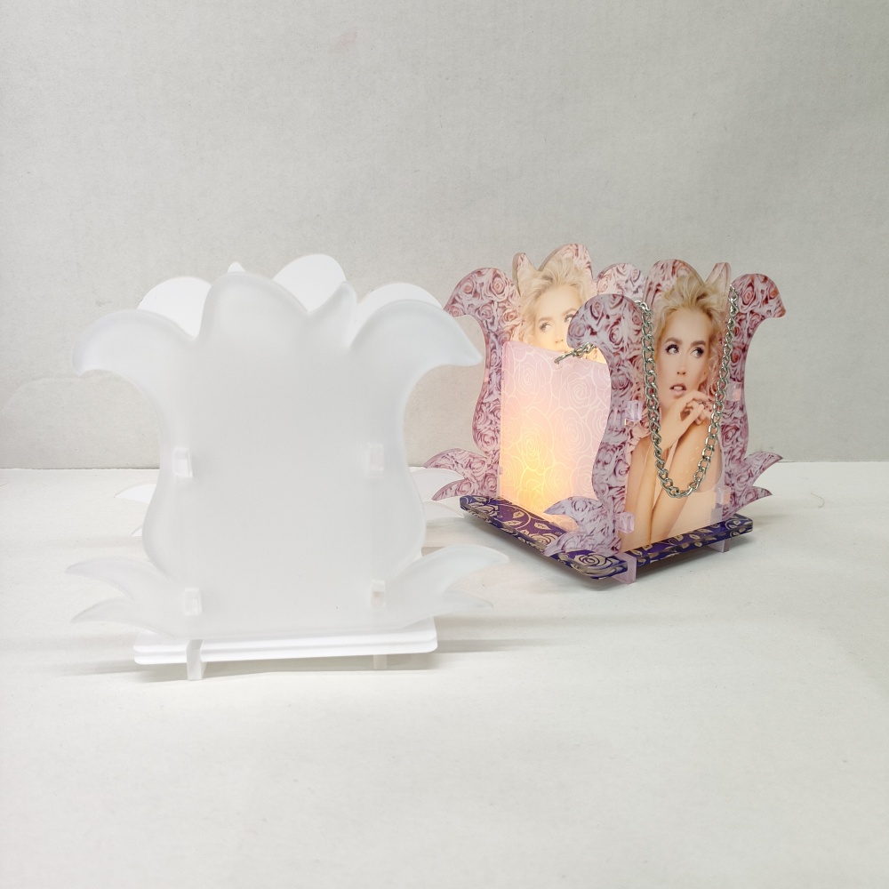 CHINESE WAREHOUSE Graduation Gift Sublimation Acrylic Lamp Pen Holder