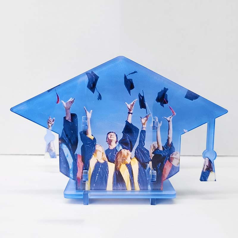 CHINESE WAREHOUSE Graduation Gift Sublimation Acrylic Lamp Pen Holder
