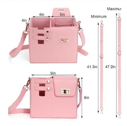 CHINESE WAREHOUSE PU Leather Tumbler Hold Purse