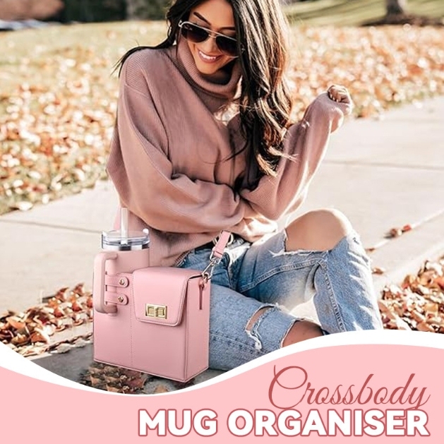 CHINESE WAREHOUSE PU Leather Tumbler Hold Purse