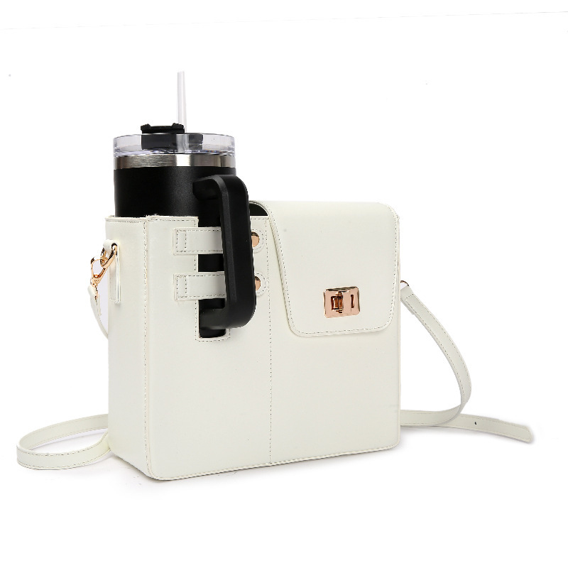 CHINESE WAREHOUSE PU Leather Tumbler Hold Purse