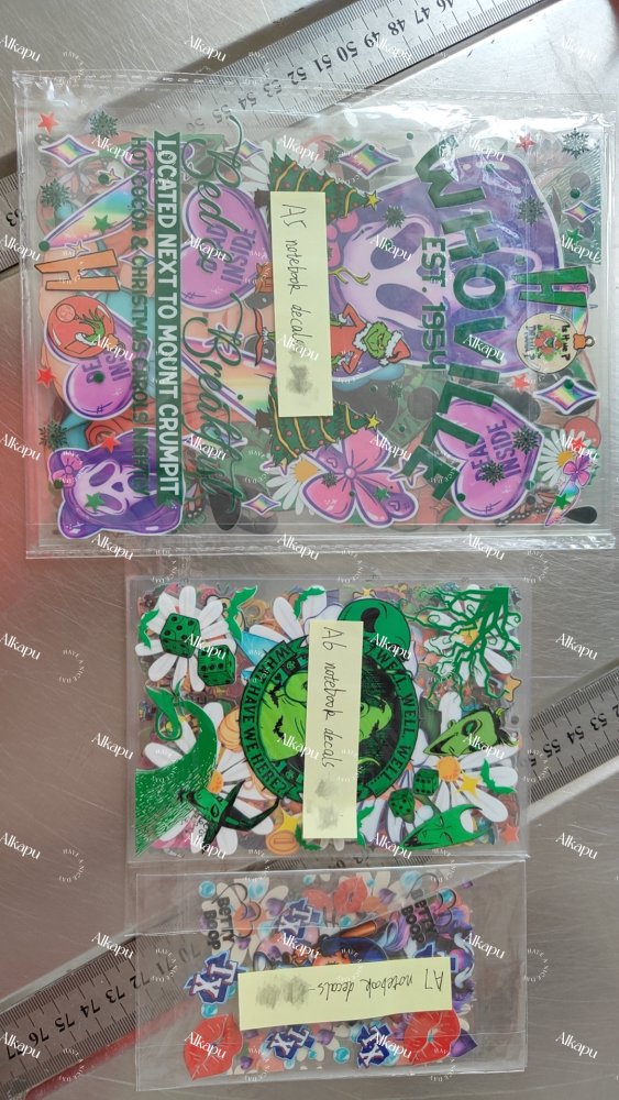 CHINESE WAREHOUSE A5 A6 A7 Size NoteBook Decals 16oz Lid Decals Ready To Ship