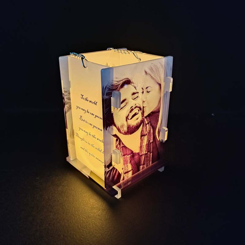 CHINESE WAREHOUSE Graduation Gift Sublimation Acrylic Lamp Pen Holder