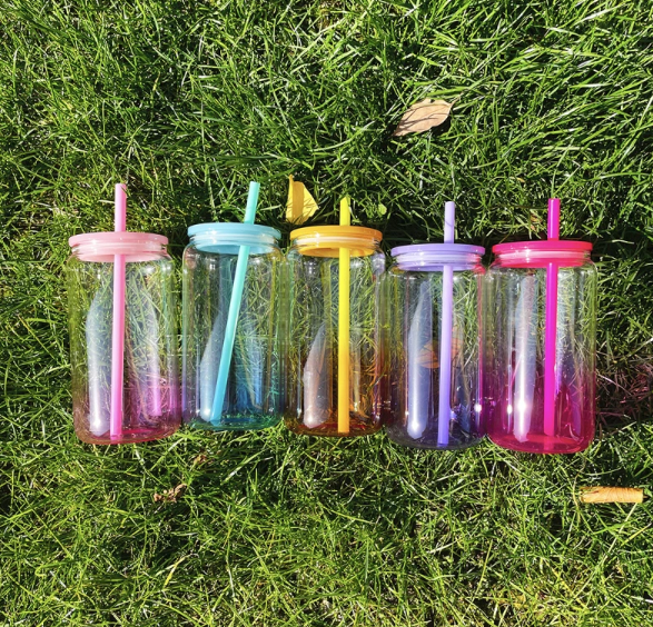 USA RTS 16oz Ombre Jelly Gradient Acrylic Tumbler