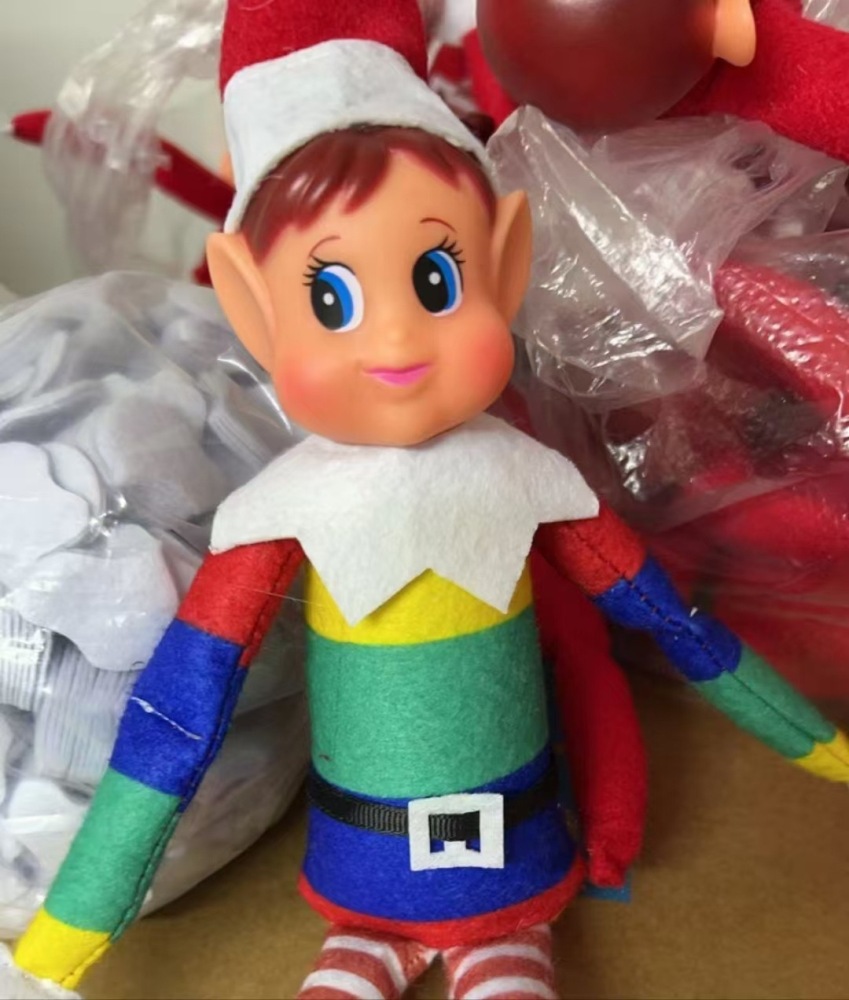 CHINESE WAREHOUSE Mix Styles Elf Dolls For Christmas