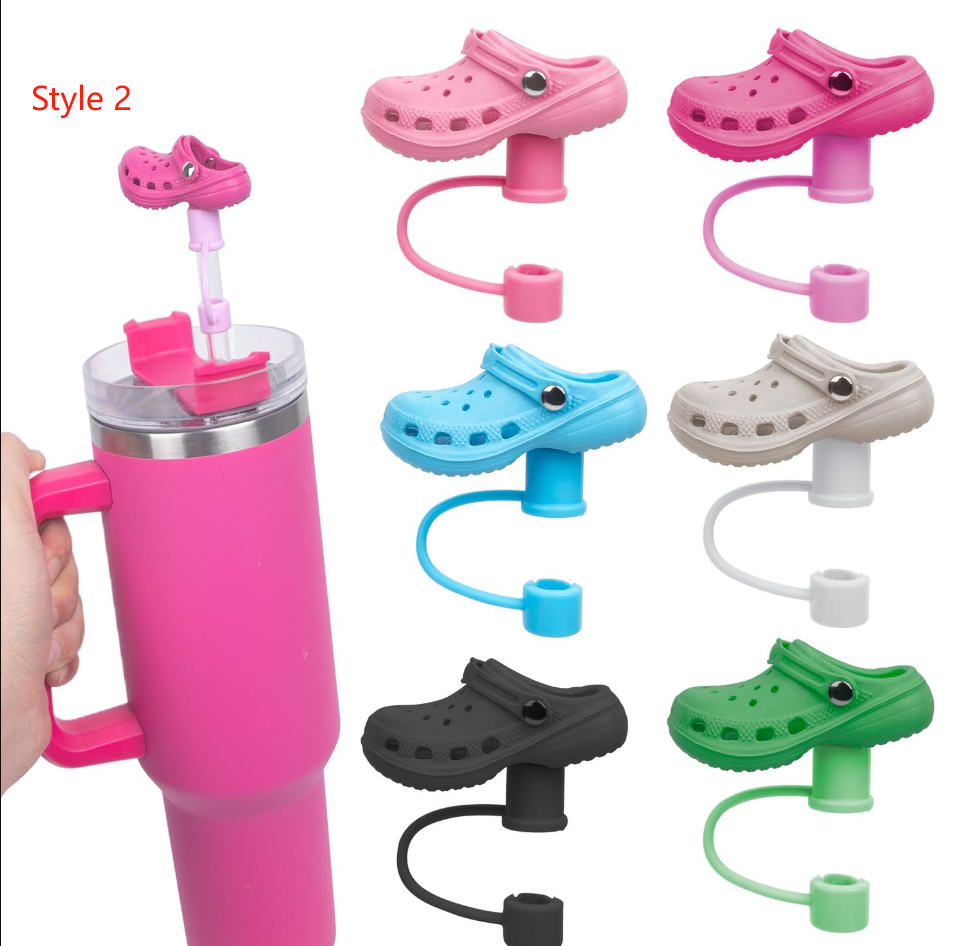 CHINESE WAREHOUSE High Quality 3D Straw Toppers Crocodile Shoe Styles
