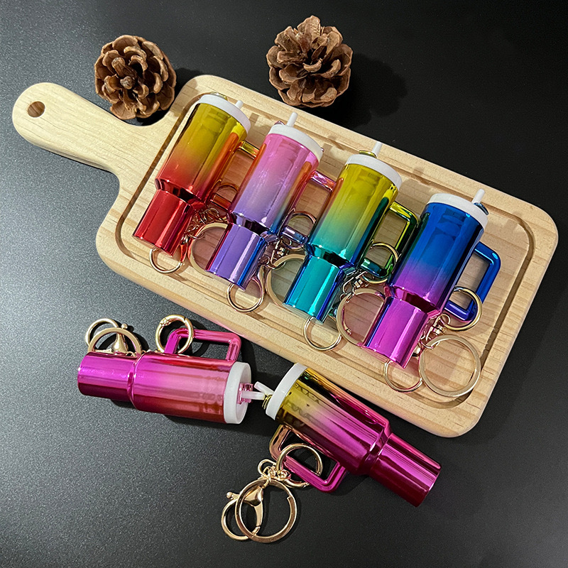 CHINESE WAREHOUSE New Items Adorable Keychains Can hold lipstick