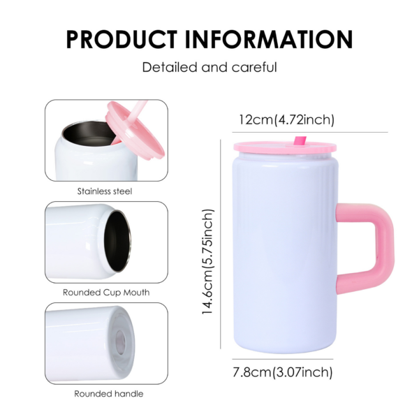 USA RTS 16oz Sublimation V2 Travel Tumbler With Handle