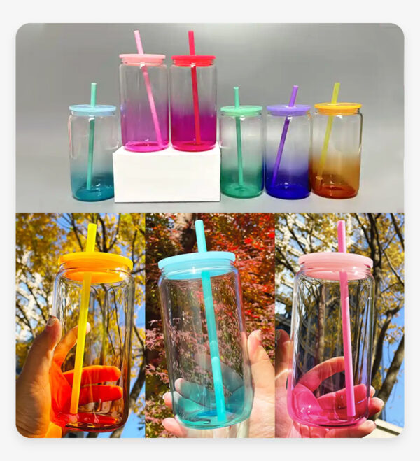USA RTS 16oz Ombre Jelly Gradient Acrylic Tumbler