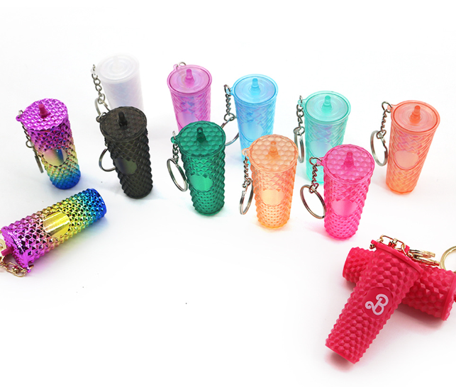 CHINESE WAREHOUSE Mini Adorable Durian Cup Keychains