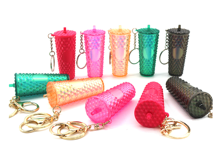 CHINESE WAREHOUSE Mini Adorable Durian Cup Keychains