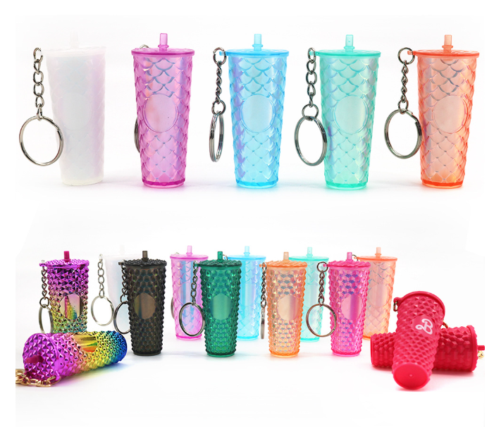 CHINESE WAREHOUSE Mini Adorable Durian Cup Keychains