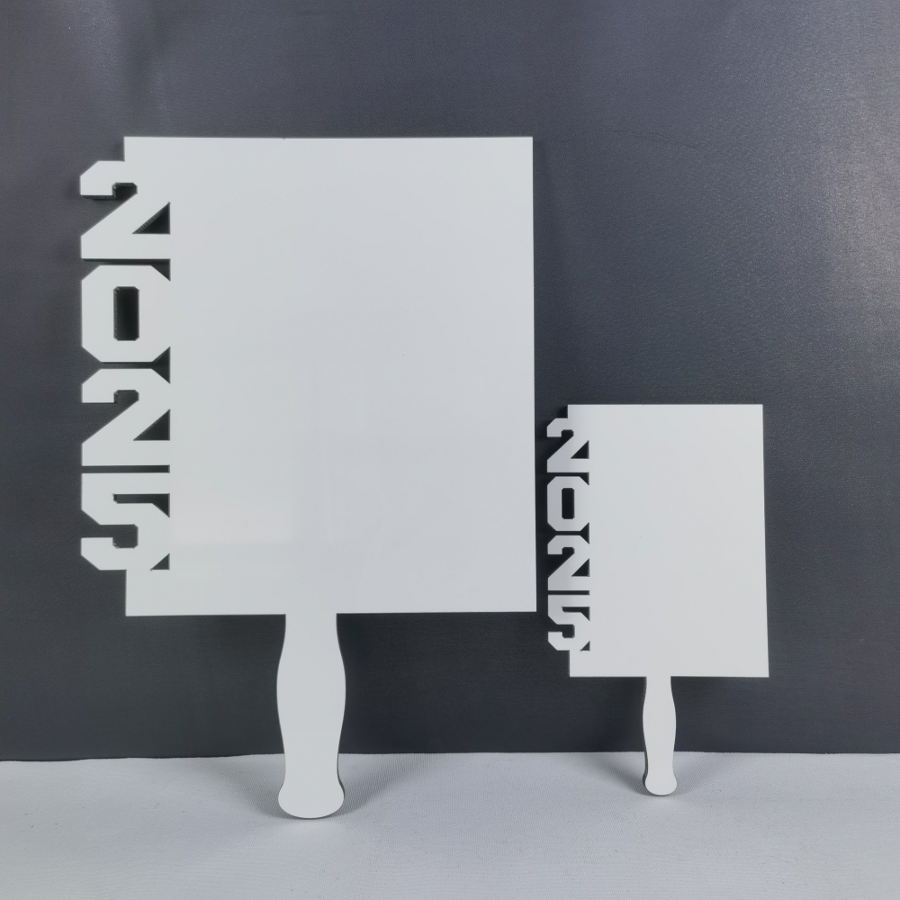 USA RTS 2025 Graduation Sublimation MDF Double-Sided Fans