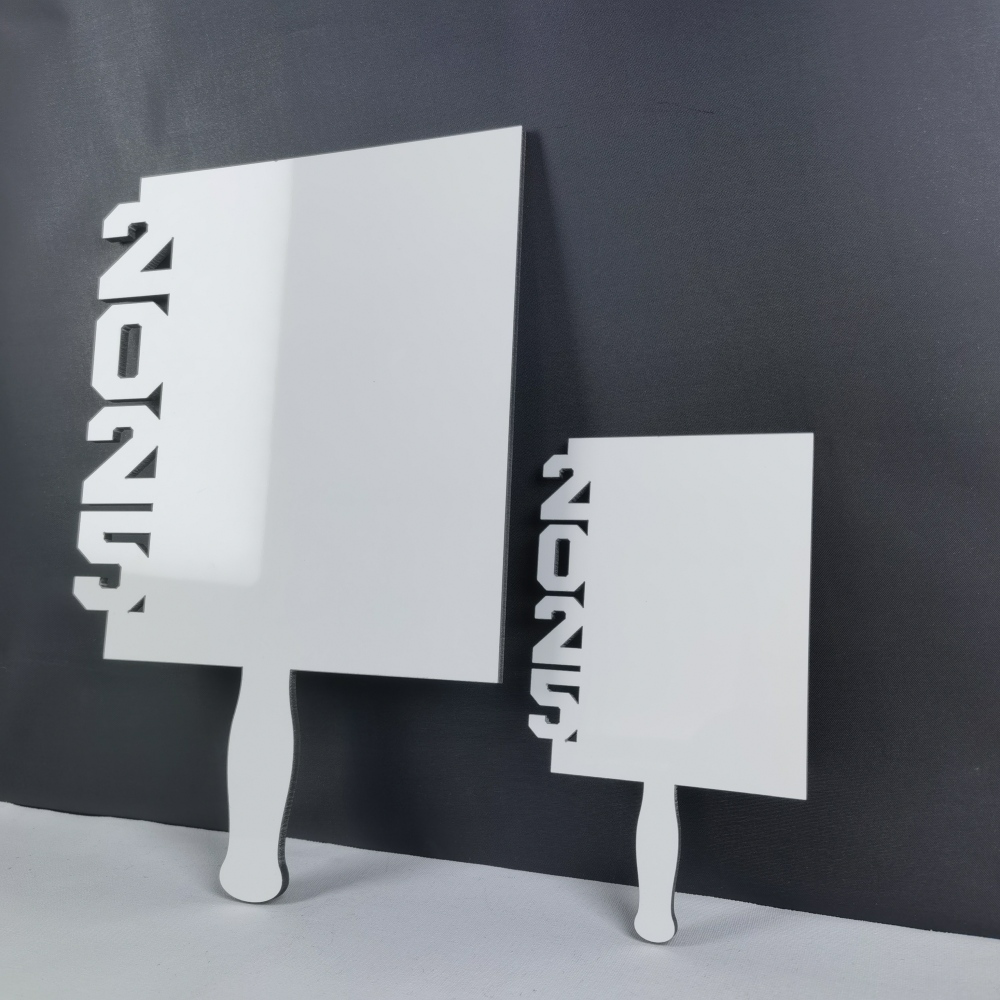 USA RTS 2025 Graduation Sublimation MDF Double-Sided Fans