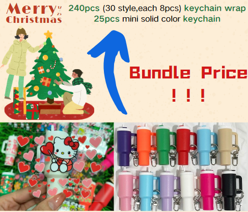 CHINESE WAREHOUSE Mini Adorable Durian Cup Keychains+ Keychain wrap Bundle