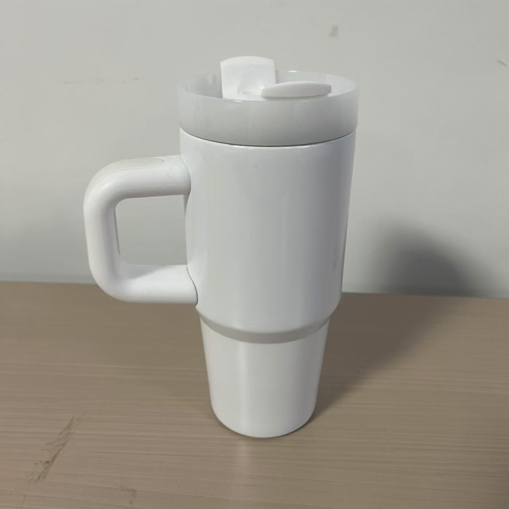 CHINESE WAREHOUSE 14oz Sublimation White Travel Tumbler
