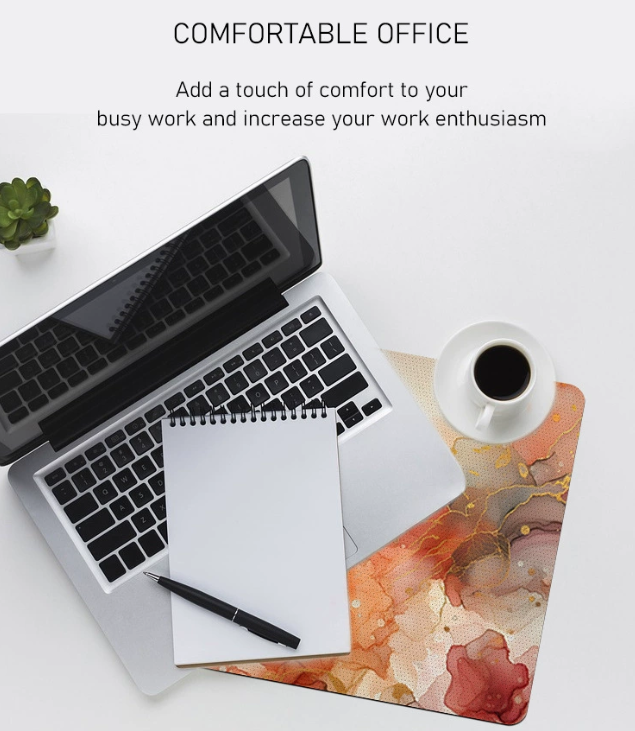 CHINESE WAREHOUSE Sublimation White Blank Neoprene Mouse Pad