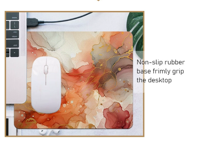 CHINESE WAREHOUSE Sublimation White Blank Neoprene Mouse Pad