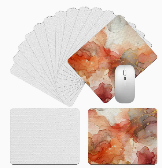 CHINESE WAREHOUSE Sublimation White Blank Neoprene Mouse Pad