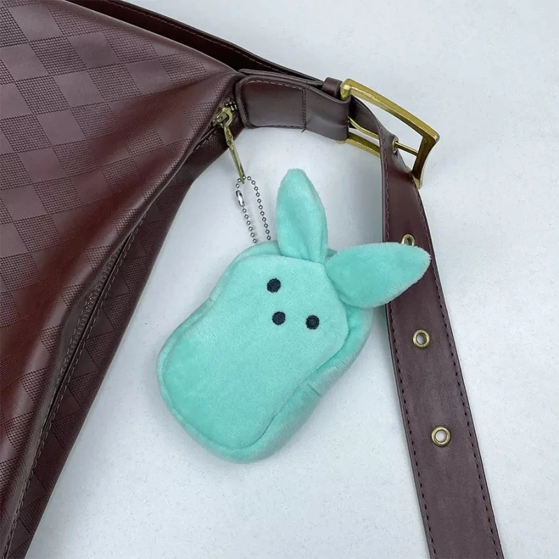 CHINESE WAREHOUSE Hot Sale Easter Day Solid Color Bunny Peeps Coin Purse For Easy Carrying