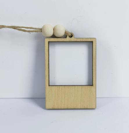 CHINESE WAREHOUSE Thermal Ttransfer Wooden Small Photo Frame Hanging DIY Souvenir