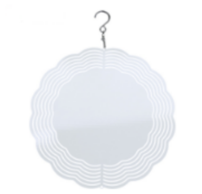 USA RTS 3 inch 8 inch 10inch Aluminum Sublimation Blank Wind Spinner