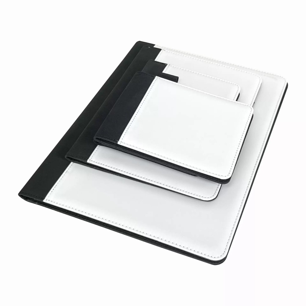 CHINESE WAREHOUSE High Quality Sublimation PU Leather Cover Portfolio