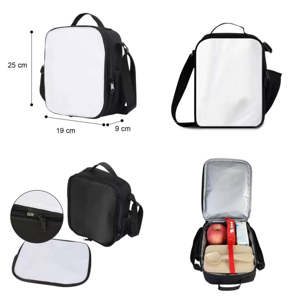 CHINESE WAREHOUSE Sublimation Lunch Crossbody Tote For Back To School