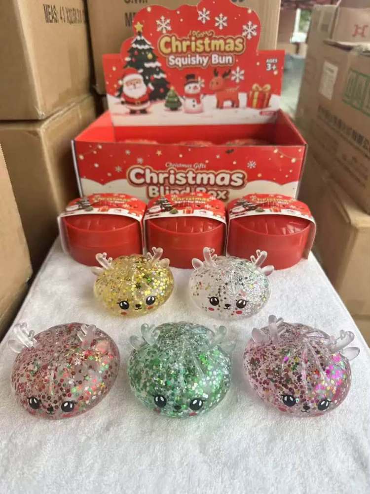 CHINESE WAREHOUSE Christmas Deer Dumpling Squishy Toy For Xmas