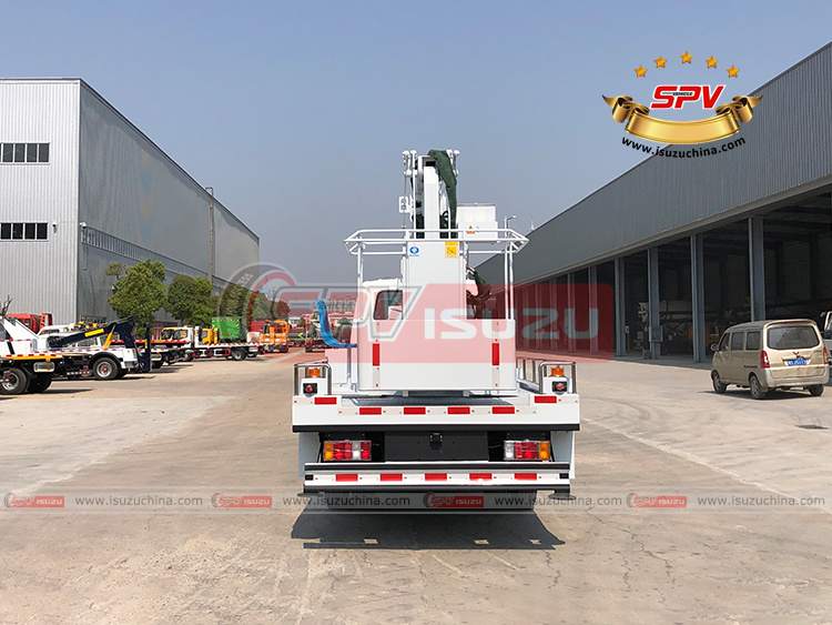 SPV Isuzuchina | 16M Aerial Platform Truck - Rear Side View