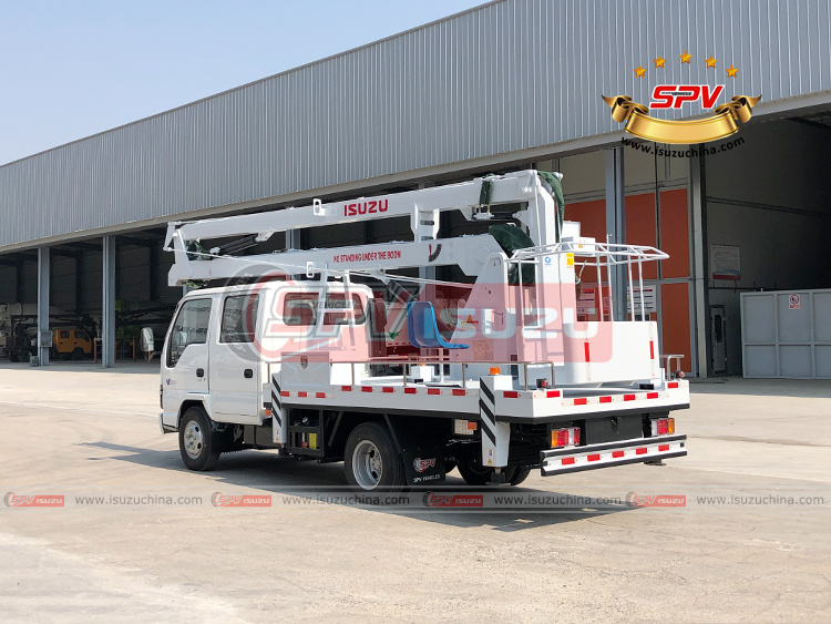 SPV Isuzuchina | Aerial Manlift Truck ISUZU - Left Back Side View
