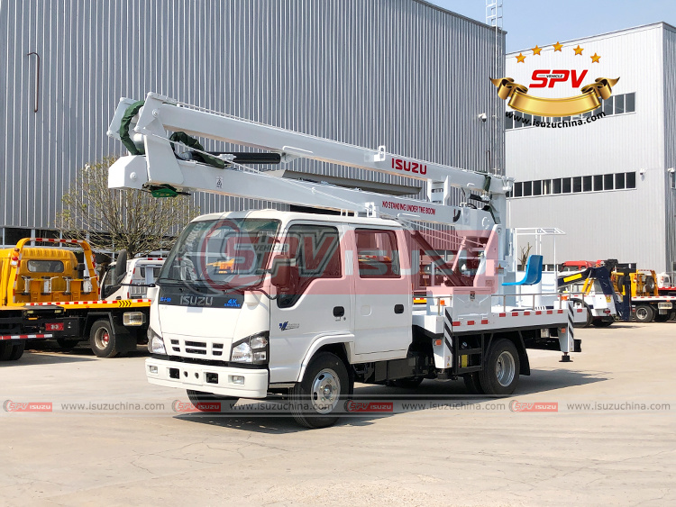 SPV Isuzuchina | Aerial Beam Lift Truck ISUZU - Left Front Side View