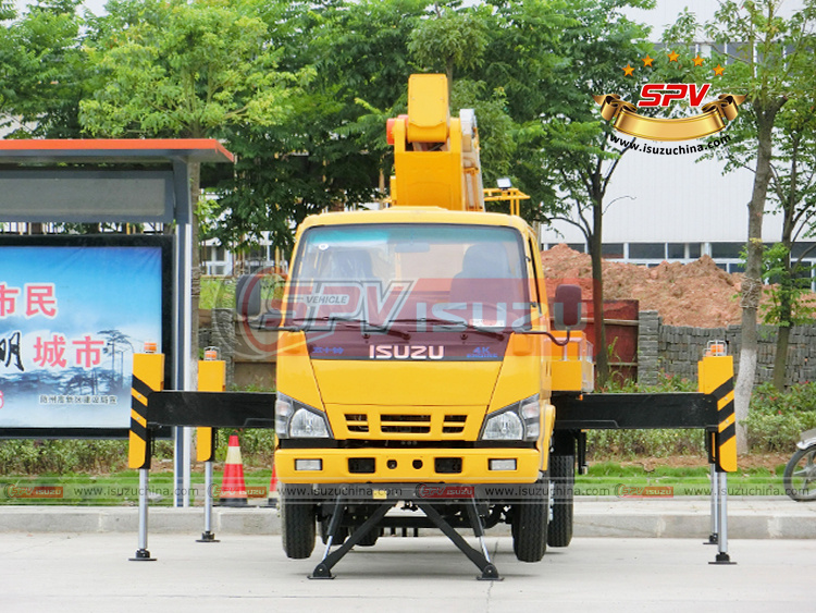 SPV Isuzuchina | ISUZU Boom Lift Truck - Front Side View