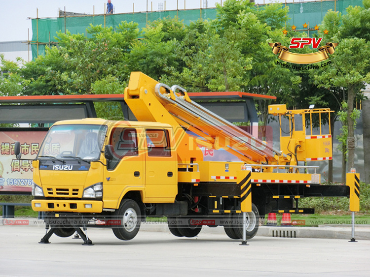 SPV ISUZUCHINA Telescopic Boom Lift Truck ISUZU - Left Front Side View