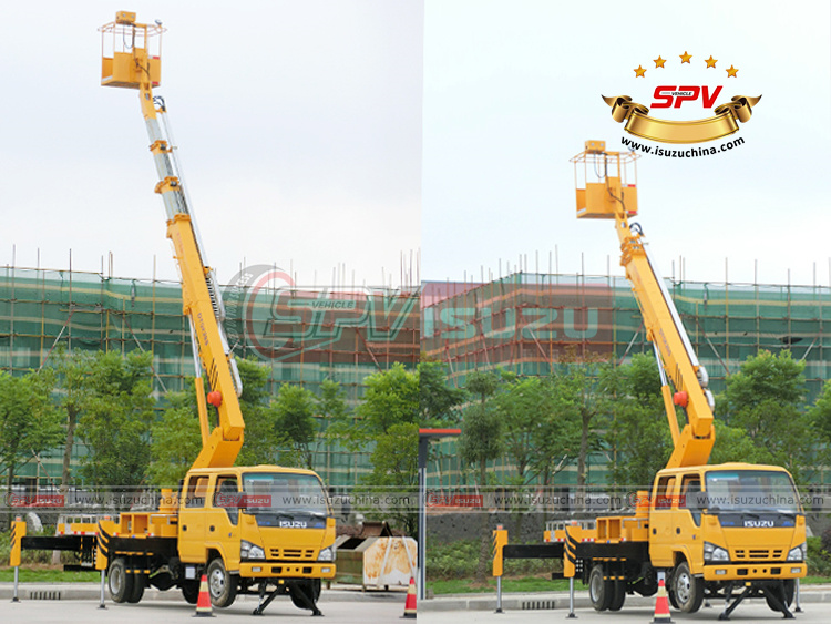 SPV Isuzuchina | Testing of ISUZU Telescopic Aerial Truck