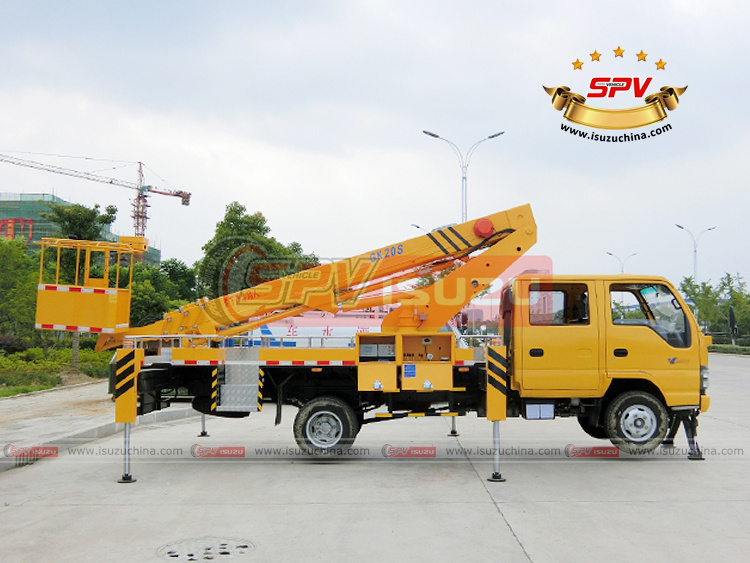 SPV Isuzuchina | Telescopic Working Platform - Left Side View 