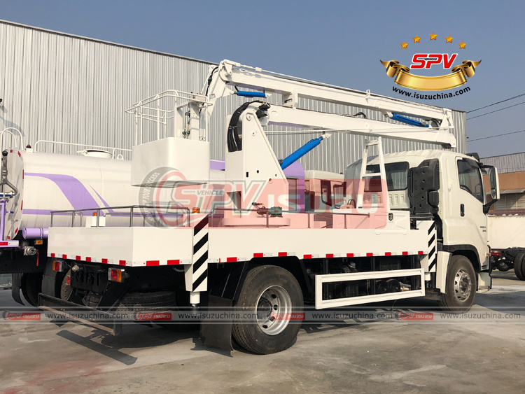SPV ISUZUCHINA | ISUZU Heavy-duty Platform Lift Truck - Left Back Side View