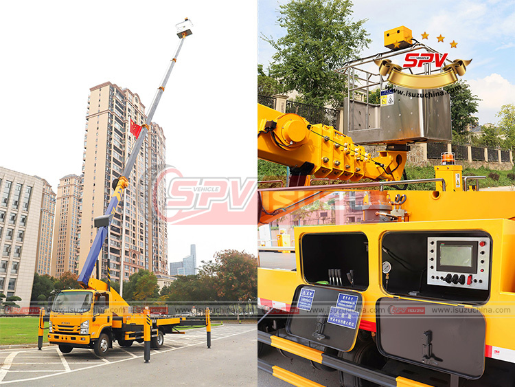 SPV Isuzuchina | Testing of 28M Articulate Telescopic Aerial Truck