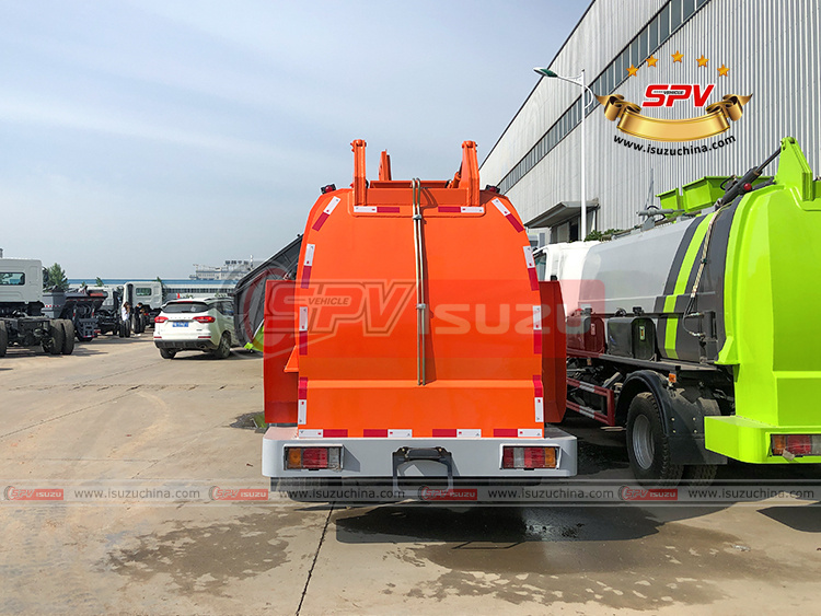 SPV Isuzuchina - ISUZU Kitchen Garbage Truck - Rear Side View