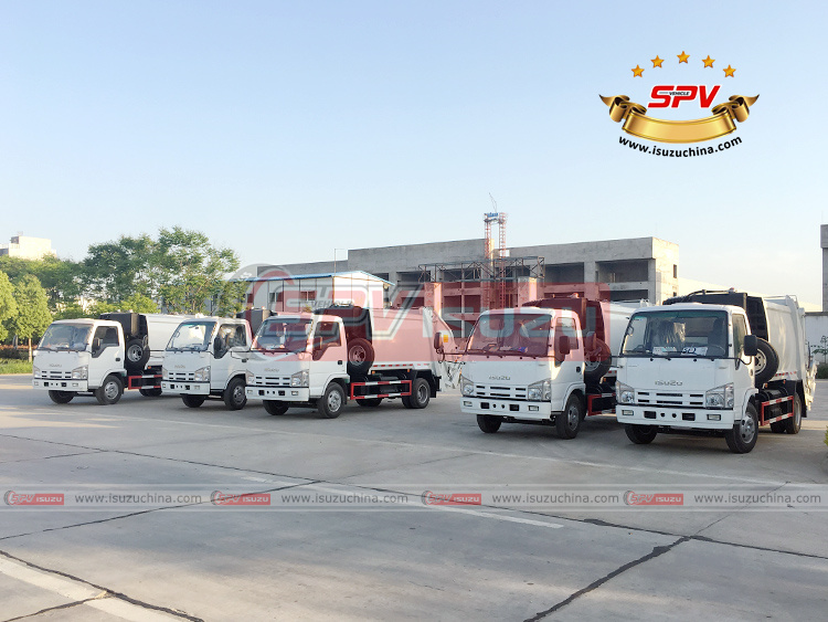 SPV Isuzuchina - 5 Units of Garbage Compactor Wagon - Left Front Side View