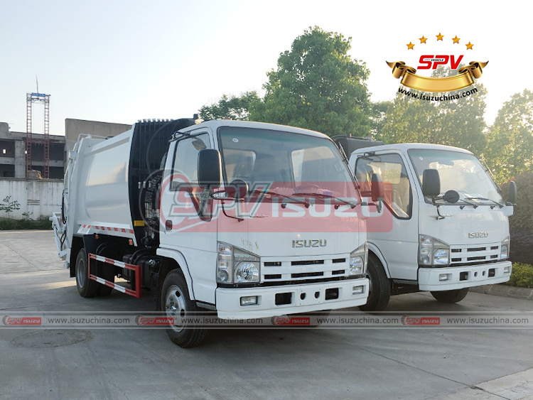 SPV Isuzuchina - 6 CBM Waste Collection Truck ISUZU - Right Front Side View